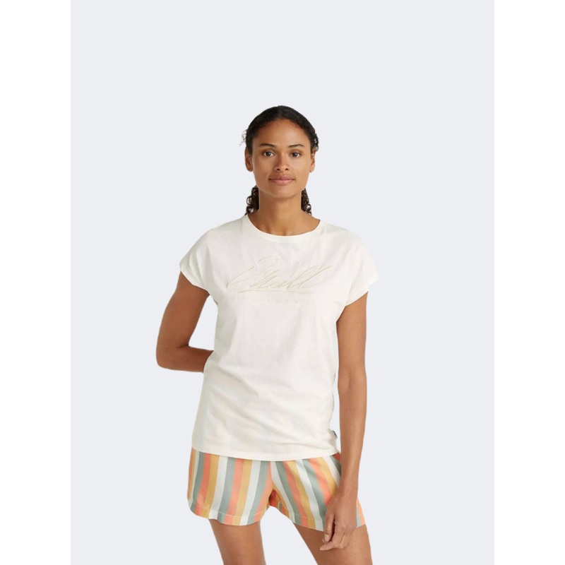 Oneill Essentials Women Beach T-Shirt Snow White