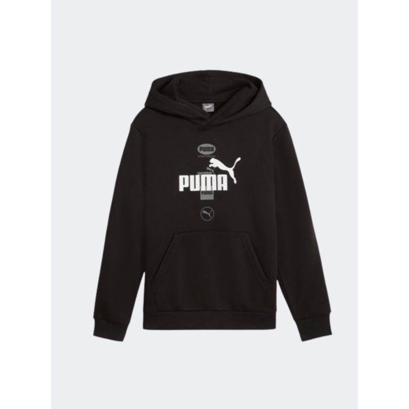 Puma Power Graphic Boys Training Hoody Black
