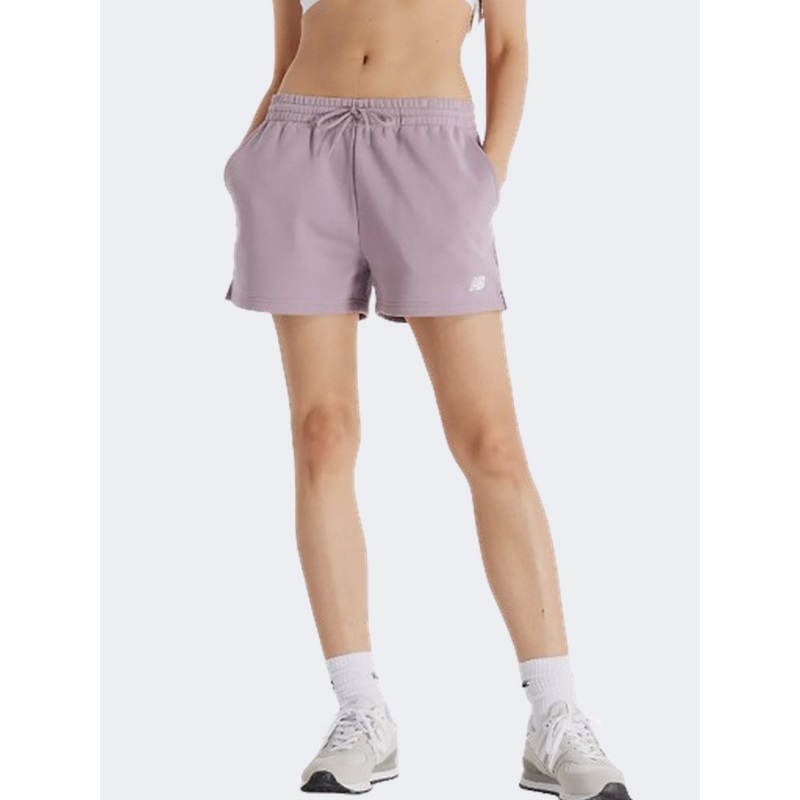 New Balance Essentials French Terry Women Lifestyle Short Ice Wine