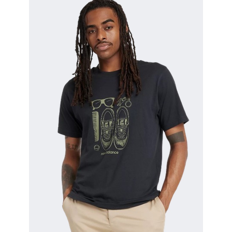 New Balance Essentials Graphic Men Lifestyle T-Shirt Black