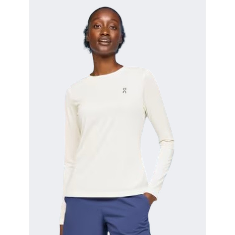 On Core Women Running Long Sleeve Undyed White