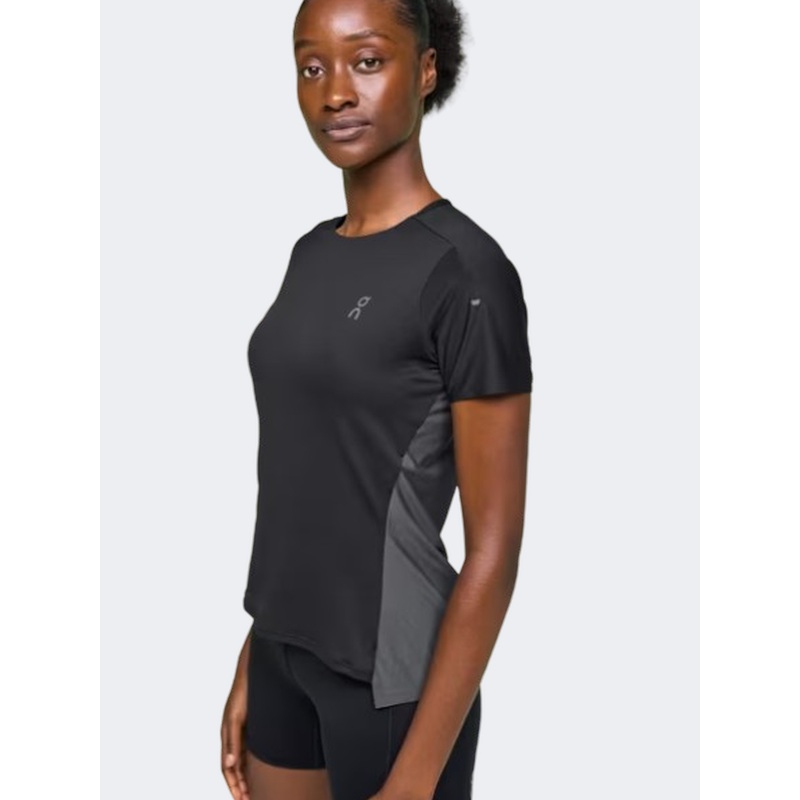 On Performance Women Running T-Shirt Black/Eclipse