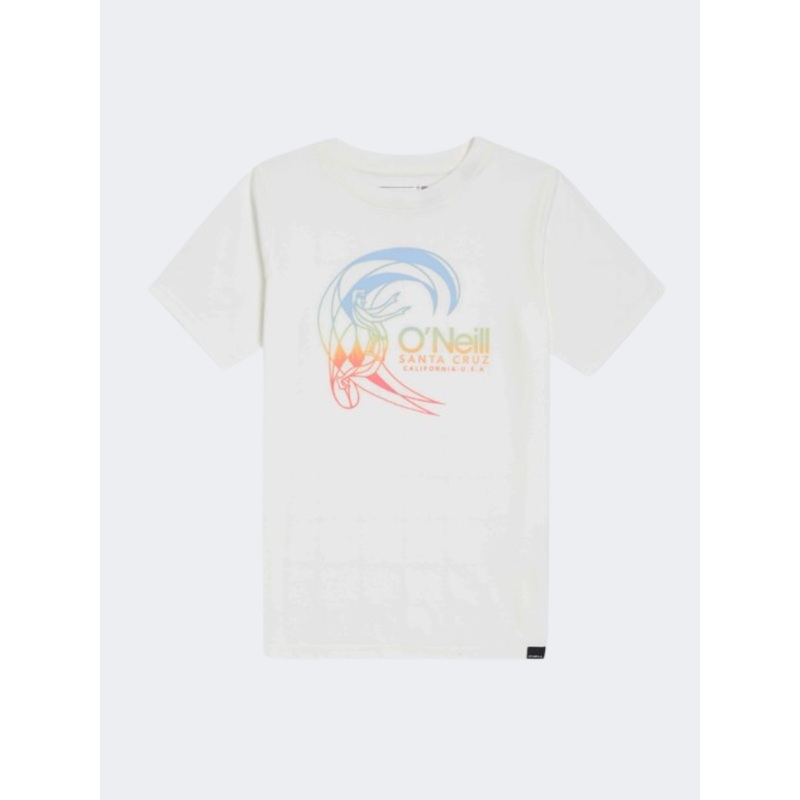 Oneill Circle Surfer Boys Beach T-Shirt Snow White