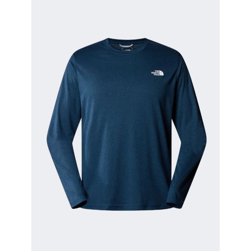 The North Face Reaxion Amp Men Hiking Long Sleeve Blue/Dark Heather