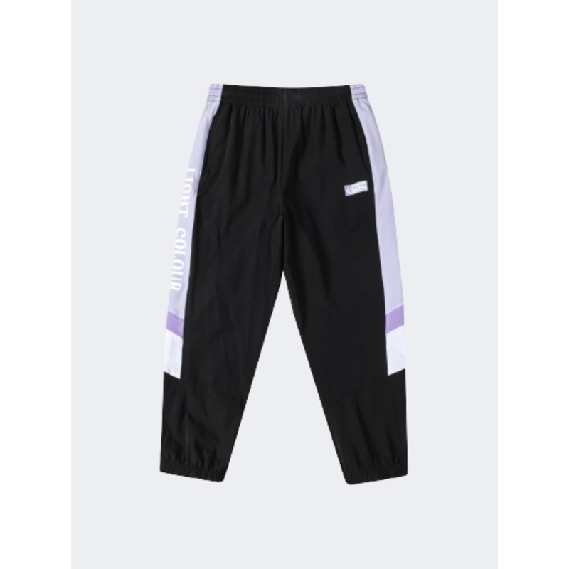 Erke Cropped Kids-Girls Training Pant Black/Lilac