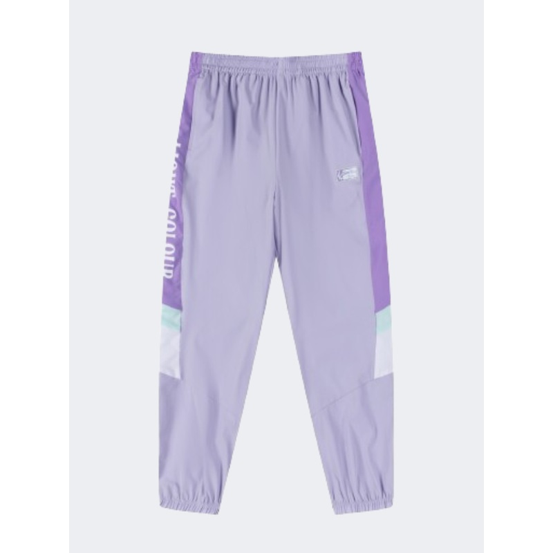 Erke Cropped Kids-Girls Training Pant Sea Purple