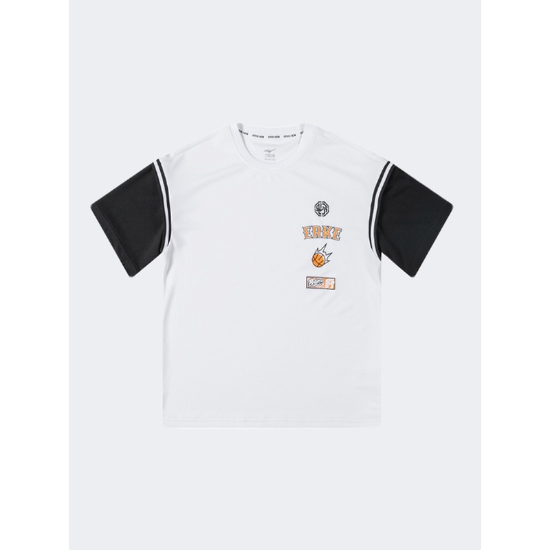 Erke Kids-Boys Training T-Shirt White/Black