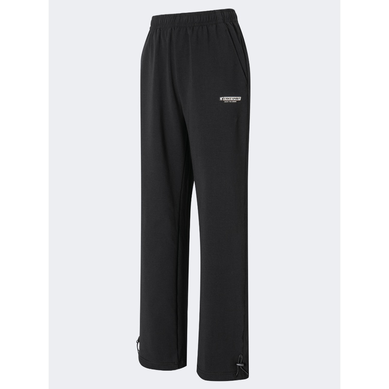 Erke Knitted Women Lifestyle Pant Black