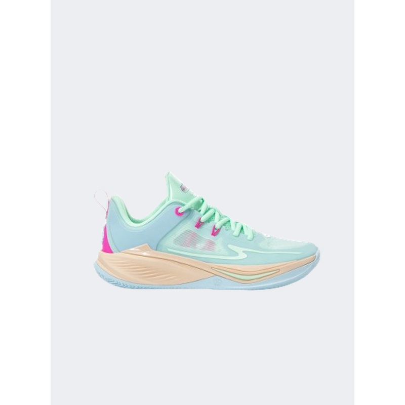 Erke Men Basketball Shoes Blue/Light Green