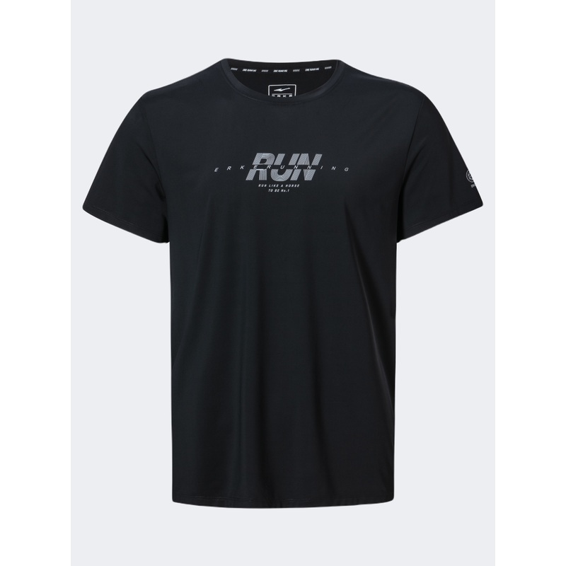 Erke Men Running T-Shirt Black/Grey