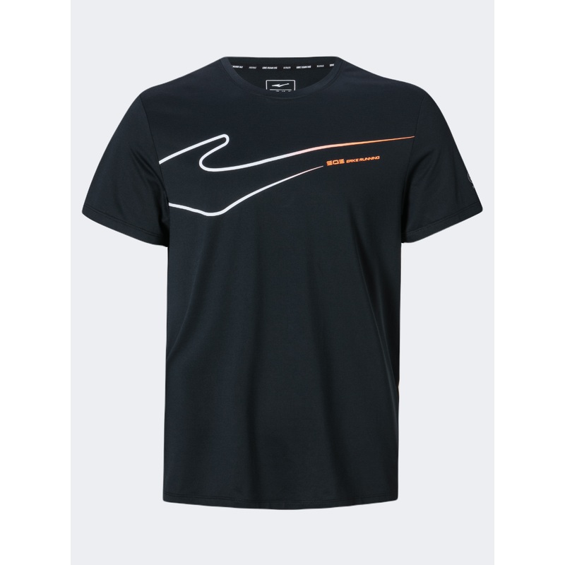 Erke Men Running T-Shirt Black/White/Orange