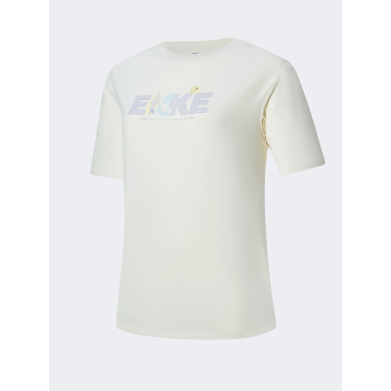 Erke Women Lifestyle T-Shirt Jelly White/Lilac