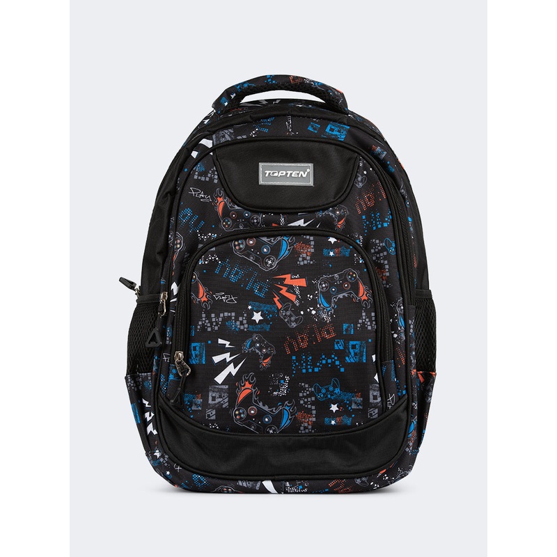 Topten Accessories The Ultimate Printed School Backpack Unisex Back To School Bag Blue