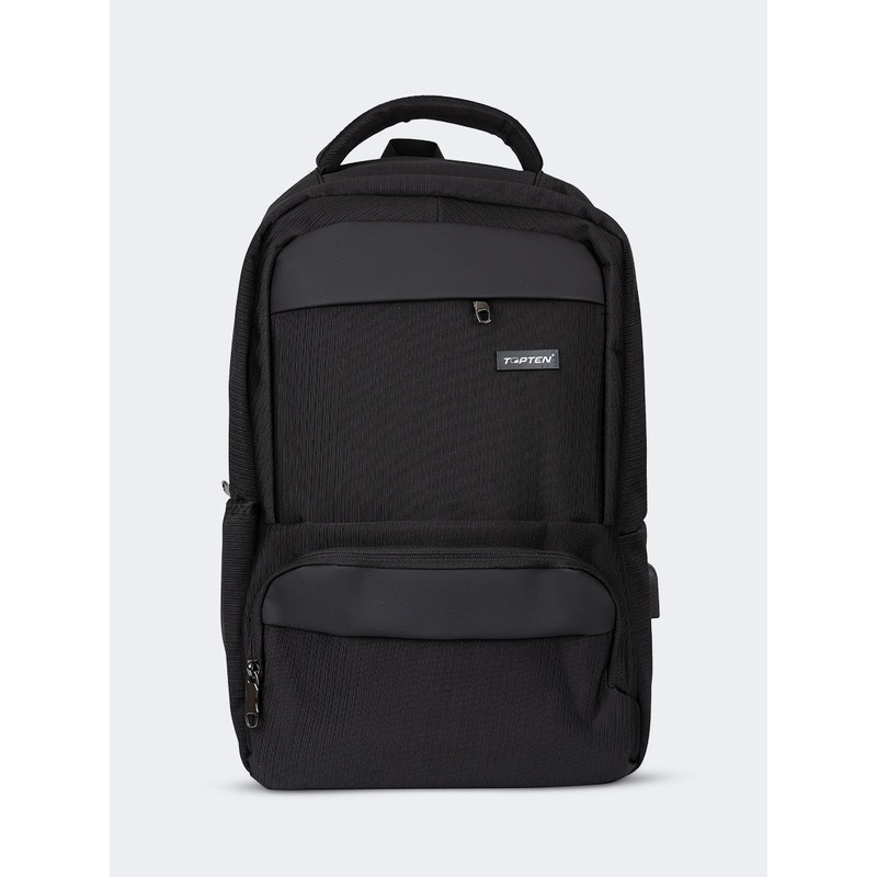 Topten Accessories The Ultimate School Backpack Unisex Back To School Bag Black