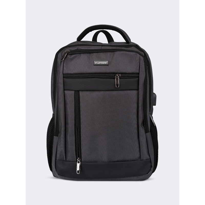 Topten Accessories The Ultimate School Backpack Unisex Back To School Bag Grey