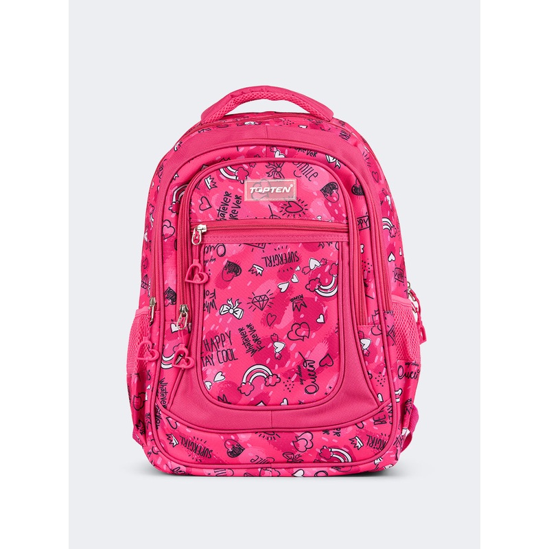 Topten Accessories The Ultimate Stars Backpack Unisex Back To School Bag Pink