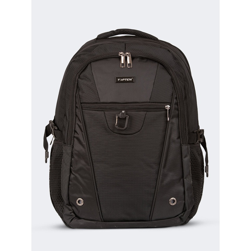 Topten Accessories The Ultimate Travel School Backpack Unisex Back To School Bag Black