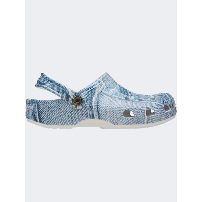 Crocs Classic Denim Clog Unisex Lifestyle Slippers Light Denim