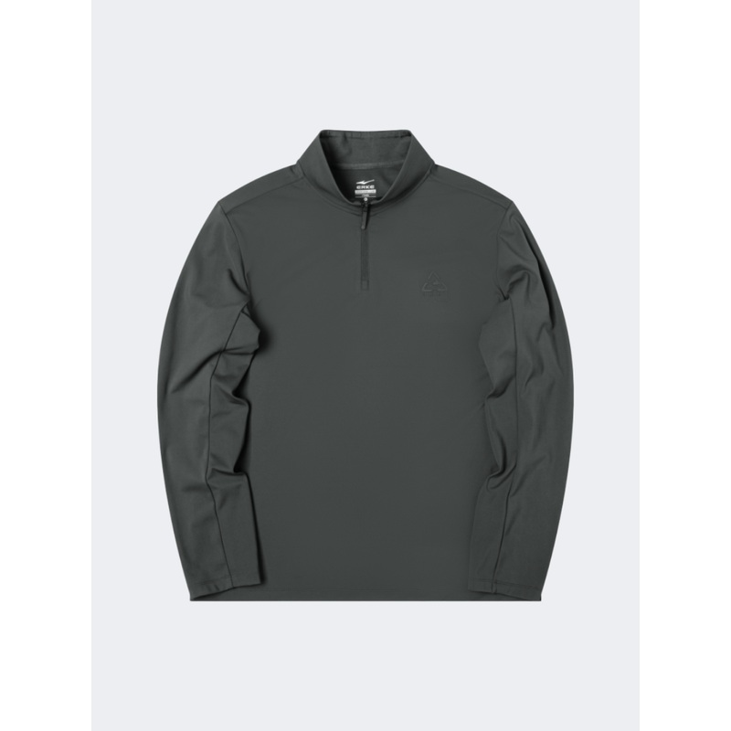 Erke Half Zip Men Lifestyle Long Sleeve Dark Green