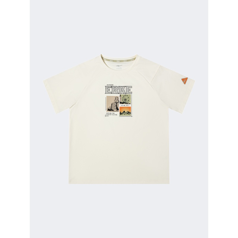 Erke Kids-Boys Lifestyle T-Shirt Glacier White
