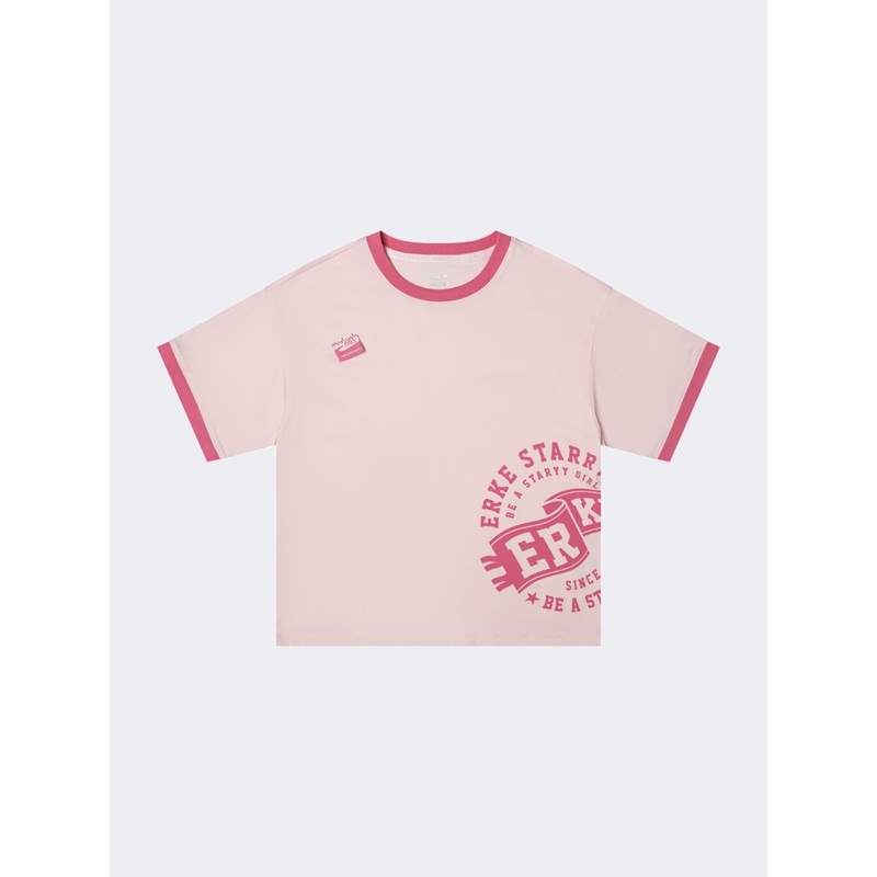 Erke Kids-Girls Lifestyle T-Shirt Warm Pink