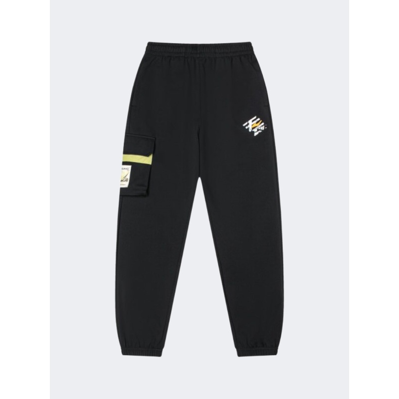Erke Knitted Kids-Boys Basketball Pant Black