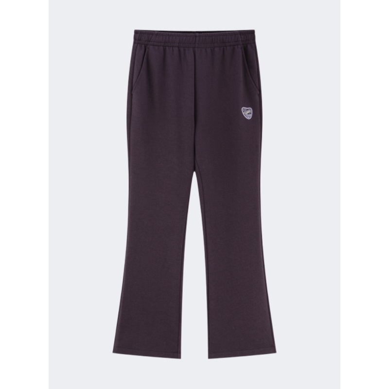 Erke Knitted Women Lifestyle Pant Dark Purple