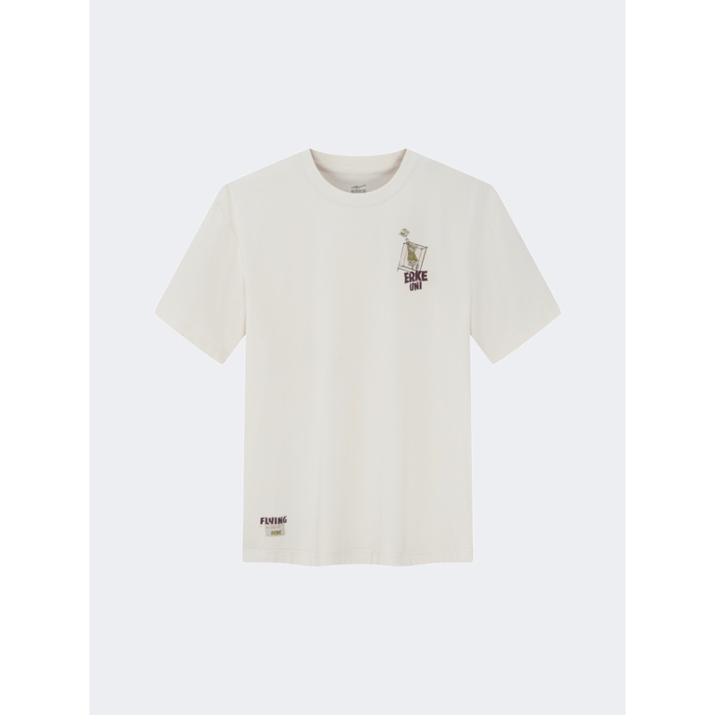 Erke Men Lifestyle T-Shirt Cheese White