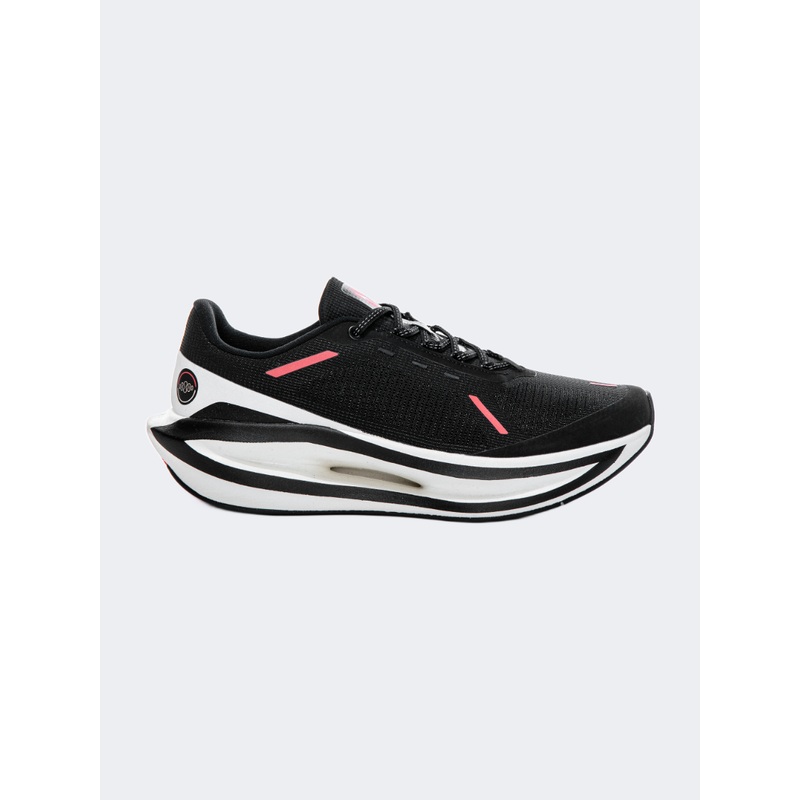 Erke Men Running Shoes Black/Light White