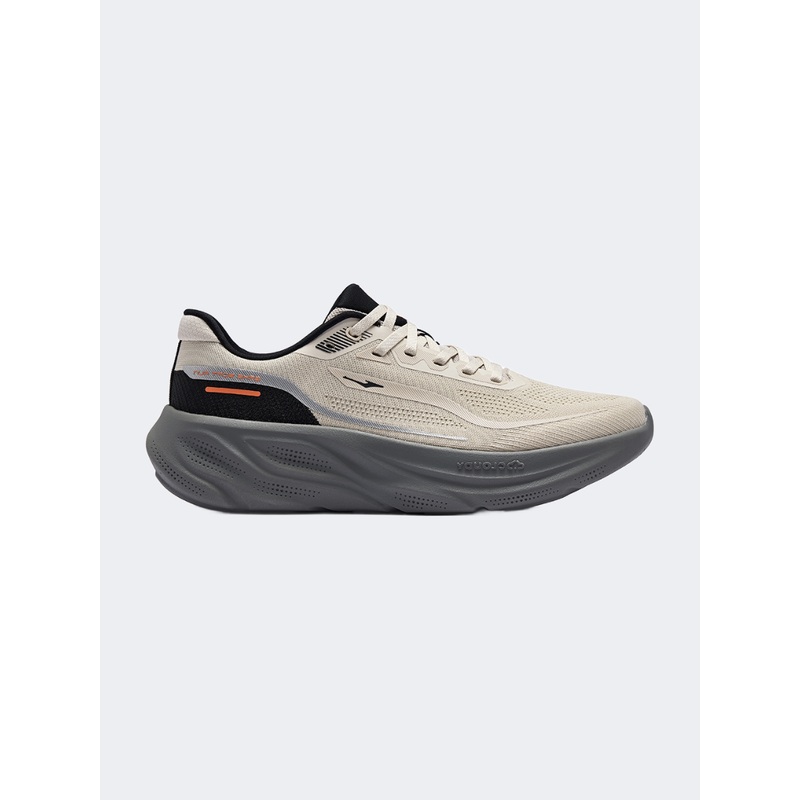 Erke Men Running Shoes Light Grey/Black