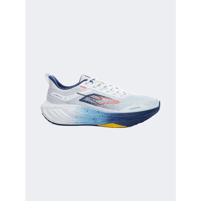 Erke Men Running Shoes Light White/Blue