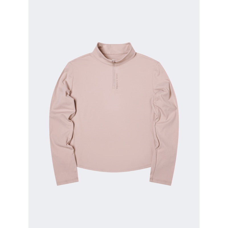 Erke Pullover Women Training Long Sleeve Cream Pink