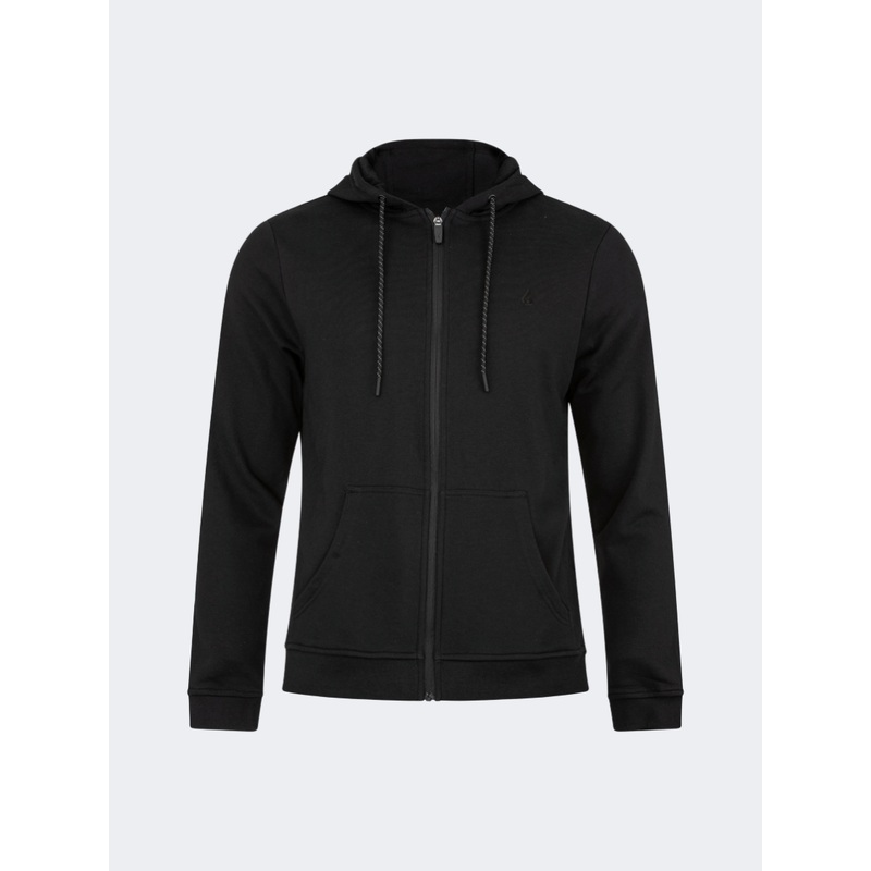 Oil And Gaz Looped Men Lifestyle Hoodie Black