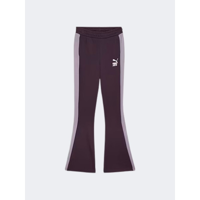 Puma Lava Land Flared Girls Lifestyle Pant Midnight Plum