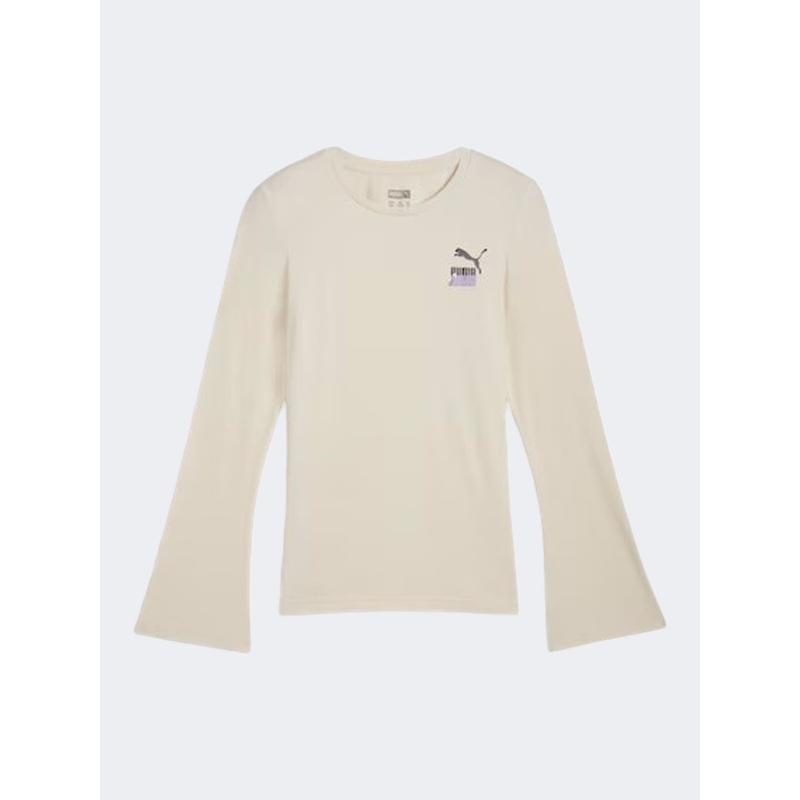 Puma Lava Land Girls Lifestyle Long Sleeve Alpine Snow