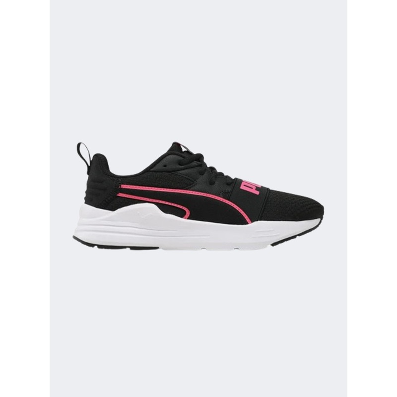 Puma Wired Run Pure Gs-Girls Running Shoes Black/Pink