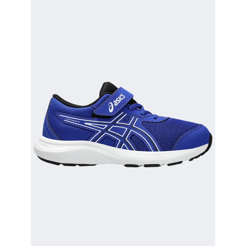Asics Contend 9 Ps-Boys Running Shoes True Blue/White