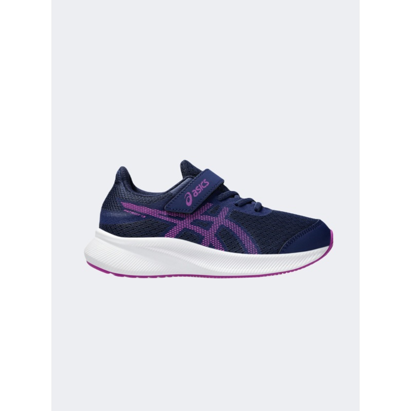 Asics Patriot 13 Ps-Girls Running Shoes Blue Expanse/Magenta