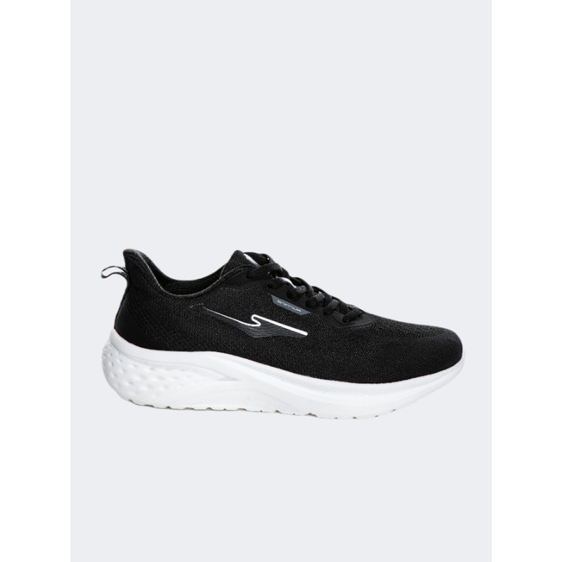 Erke Cushioning Men Running Shoes Black/Silver