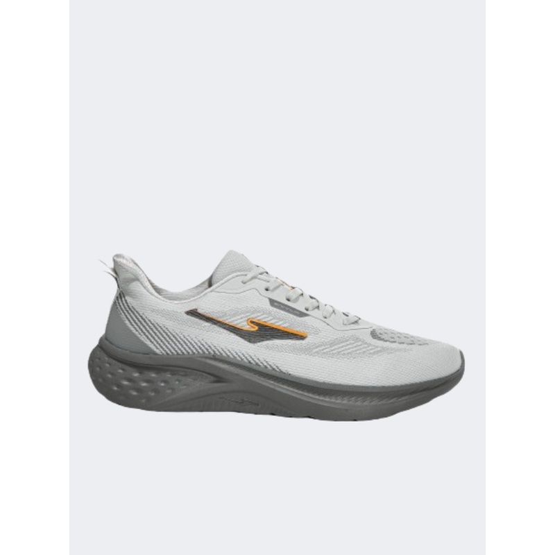 Erke Cushioning Men Running Shoes Grey
