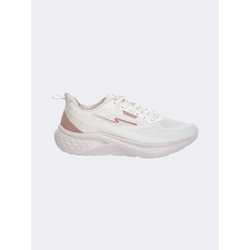 Erke Cushioning Women Running Shoes White/Cinnamon