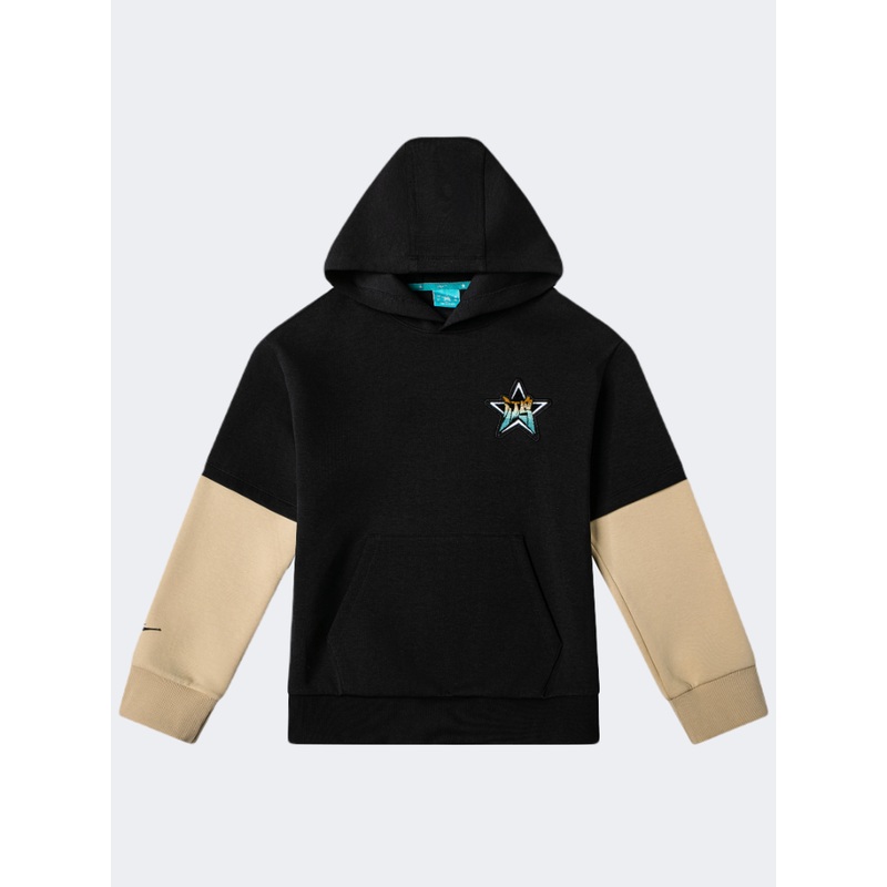 Erke Kids-Boys Training Hoody Black/Beige