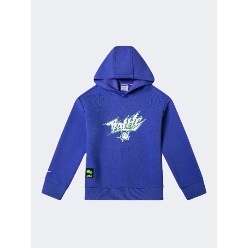 Erke Kids-Boys Training Hoody Slate Purple