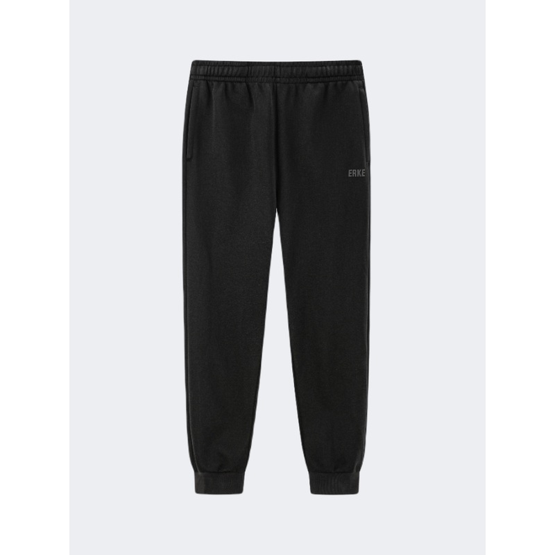Erke Knitted Cropped Men Lifestyle Pant Black