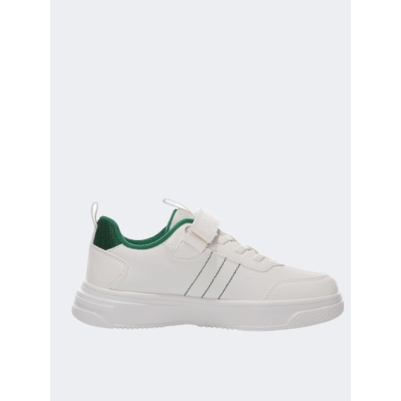 Erke Skateboard Gs-Boys Lifestyle Shoes White/Light Green