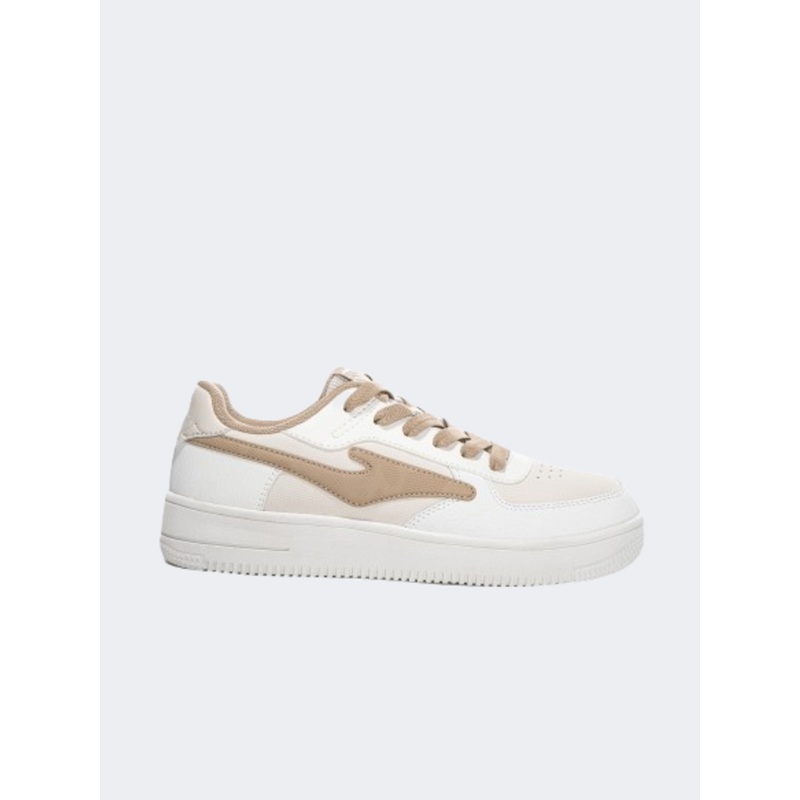 Erke Skateboard Women Lifestyle Shoes Light Grey/White