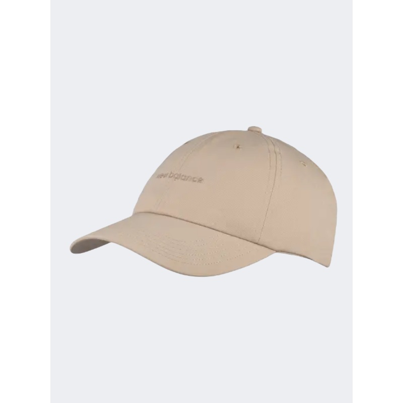 New Balance 6 Panel Linear Logo Unisex Lifestyle Cap Stoneware