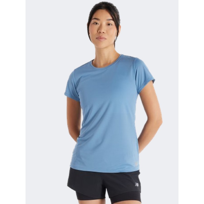 New Balance Core Run Women Performanc T-Shirt Heron Blue