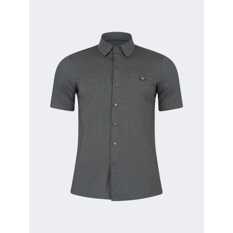 Oil And Gaz Basic Men Lifestyle T-Shirt Drak Grey