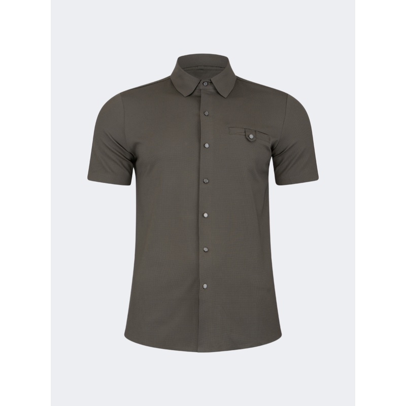 Oil And Gaz Basic Men Lifestyle T-Shirt Olive